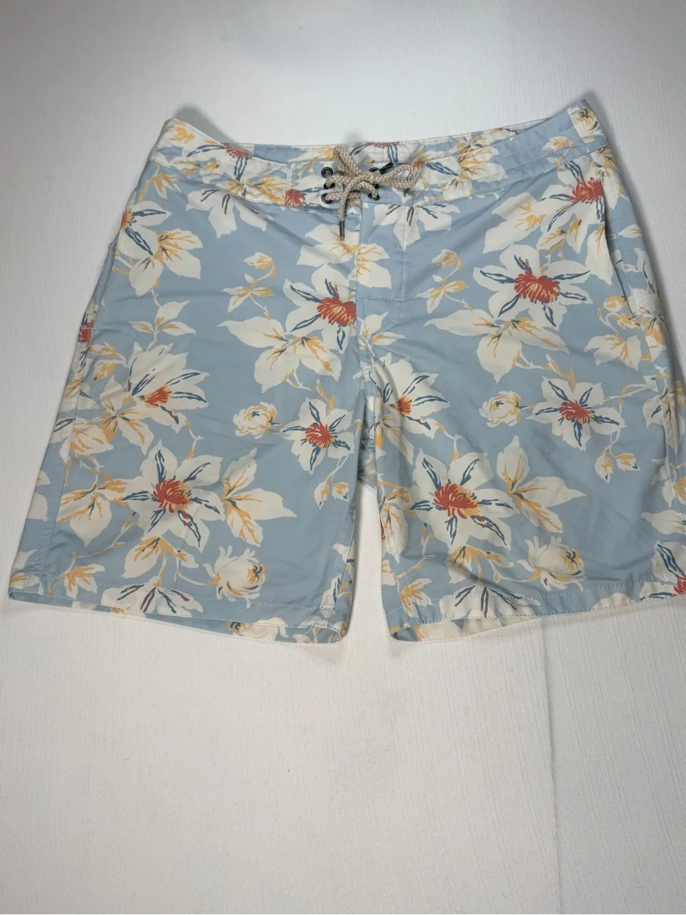 Faherty Brand Mens 32 Floral Shorts Surf Golf Boardshorts Stretch Swim Beach